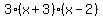 3%28x%2B3%29%28x-2%29