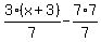 3%28x%2B3%29%2F7-7%2A7%2F7