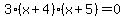3%28x%2B4%29%28x%2B5%29=0