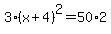 3%28x%2B4%29%5E2=50%2A2