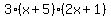 3%28x%2B5%29%282x%2B1%29