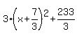 3%28x%2B7%2F3%29%5E2%2B233%2F3