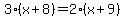 3%28x%2B8%29+=+2%28x%2B9%29