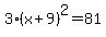 3%28x%2B9%29%5E2=81