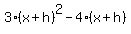 3%28x%2Bh%29%5E2-4%28x%2Bh%29