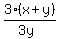 3%28x%2By%29%2F%283y%29