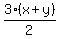 3%28x%2By%29%2F2
