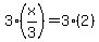 3%28x%2F3%29=3%282%29