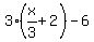 3%28x%2F3%2B2%29-6
