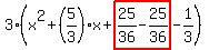 3%28x%5E2%2B%285%2F3%29x%2Bhighlight%2825%2F36-25%2F36%29-1%2F3%29