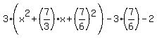 3%28x%5E2%2B%287%2F3%29x%2B%287%2F6%29%5E2%29-3%287%2F6%29-2