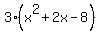 3%28x%5E2%2B2x-8%29