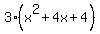3%28x%5E2%2B4x%2B4%29