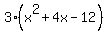 3%28x%5E2%2B4x-12%29