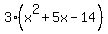 3%28x%5E2%2B5x-14%29