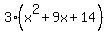 3%28x%5E2%2B9x%2B14%29