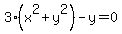 3%28x%5E2%2By%5E2%29-y=0