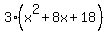 3%28x%5E2+%2B+8x+%2B+18%29