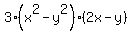 3%28x%5E2+-y%5E2%29+%282x+-+y%29