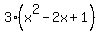 3%28x%5E2-2x%2B1%29