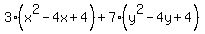 3%28x%5E2-4x%2B4%29%2B7%28y%5E2-4y%2B4%29