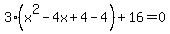 3%28x%5E2-4x%2B4-4%29%2B16=0