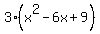 3%28x%5E2-6x%2B9%29