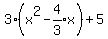 3%28x%5E2-expr%284%2F3%29x%29%2B5