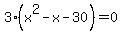 3%28x%5E2-x-30%29+=+0