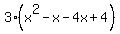 3%28x%5E2-x-4x%2B4%29
