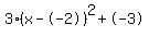 3%28x-+-2%29%5E2+%2B+-3