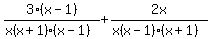 3%28x-1%29%2F%28x%28x%2B1%29%28x-1%29%29%2B2x%2F%28x%28x-1%29%28x%2B1%29%29