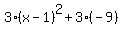 3%28x-1%29%5E2%2B3%28-9%29