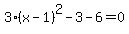 3%28x-1%29%5E2-3-6=0