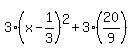 3%28x-1%2F3%29%5E2%2B3%2820%2F9%29