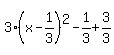 3%28x-1%2F3%29%5E2-1%2F3%2B3%2F3