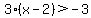 3%28x-2%29%3E-3