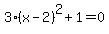3%28x-2%29%5E2%2B1=0