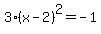 3%28x-2%29%5E2=-1