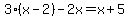 3%28x-2%29-2x=x%2B5