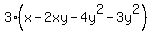 3%28x-2xy-4y%5E2-3y%5E2%29
