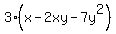 3%28x-2xy-7y%5E2%29