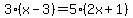 3%28x-3%29=5%282x%2B1%29