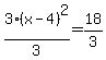 3%28x-4%29%5E2%2F3=18%2F3