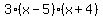 3%28x-5%29%28x%2B4%29