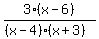 3%28x-6%29%2F%28%28x-4%29%28x%2B3%29%29