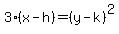 3%28x-h%29=%28y-k%29%5E2