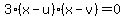 3%28x-u%29%28x-v%29=0