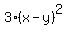 3%28x-y%29+%5E2+