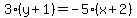 3%28y%2B1%29=-5%28x%2B2%29